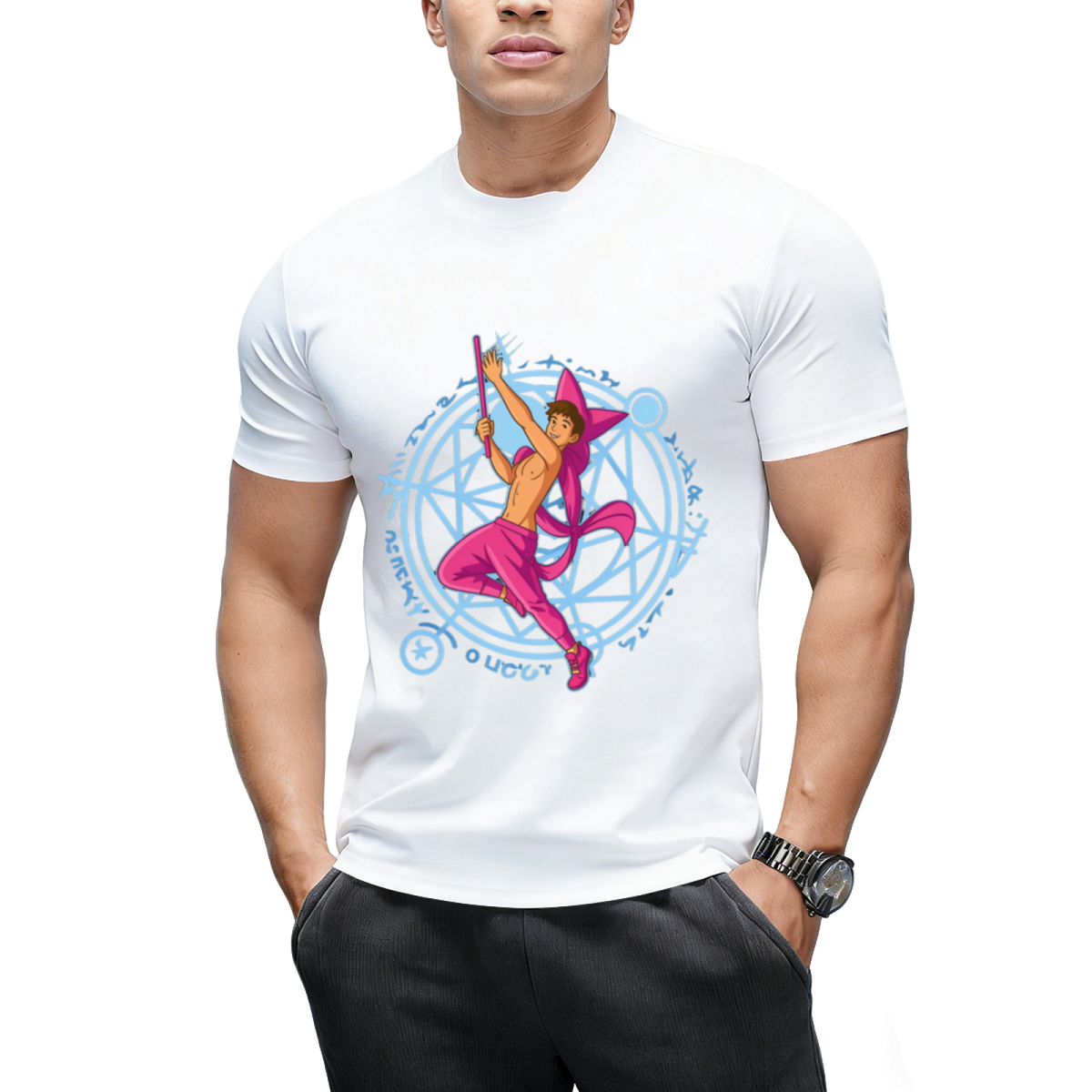 Witch Boy Amethyst Graphic T-Shirt