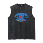 Grateful Dead washed graphic tank top with Steal Your Face Beach Zip graphic