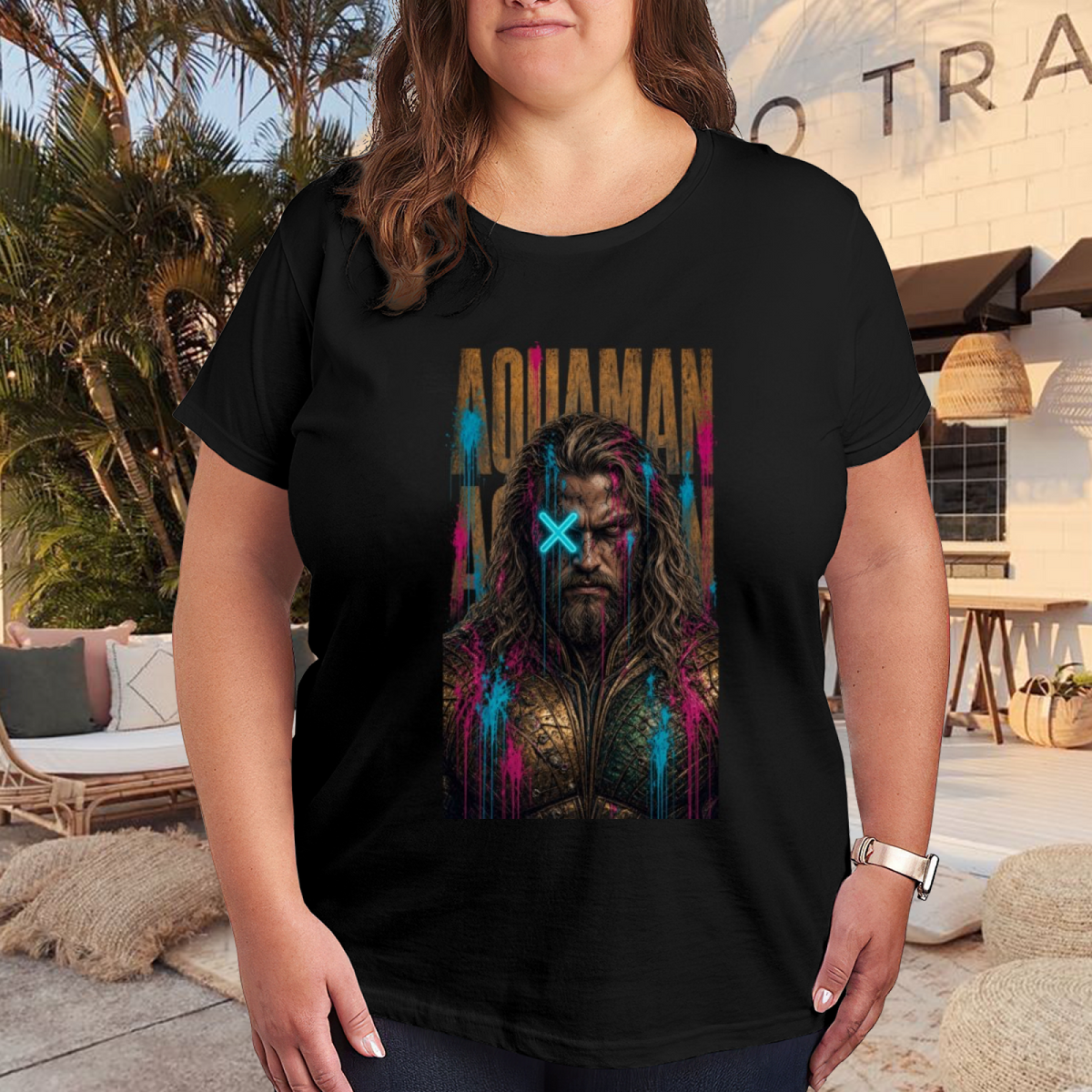 Cyan X Ocean Warrior Women's T-Shirt for Summer Festivals
