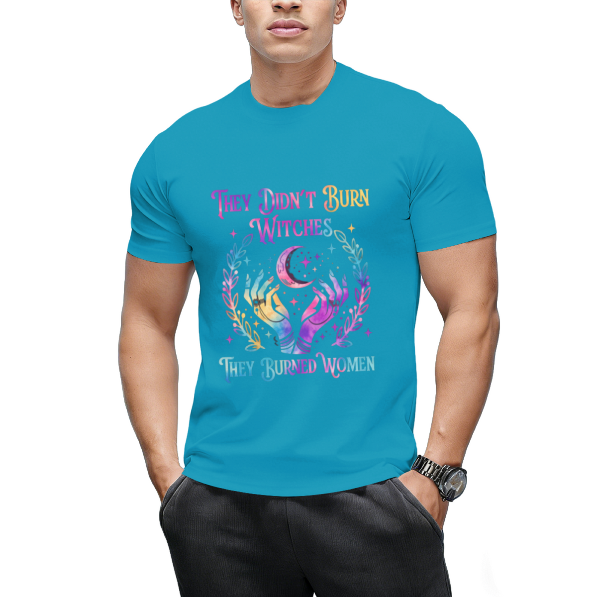 They Didn't Burn Witches They Burned Women Witch Halloween Graphic T-Shirt