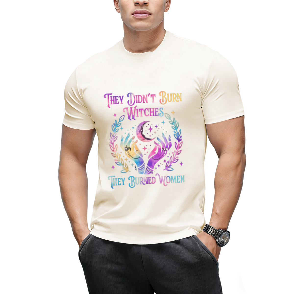 They Didn't Burn Witches They Burned Women Witch Halloween Graphic T-Shirt