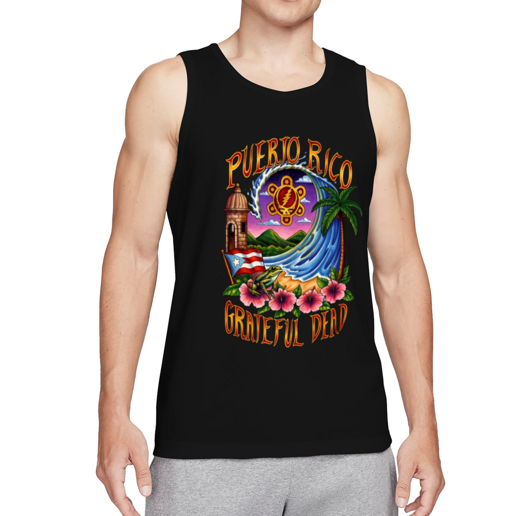Grateful Dead Puerto Rico United States of Dead graphic tank top product image