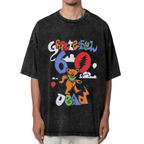 Front view of Grateful Dead 60th Balloon washed graphic T-shirt