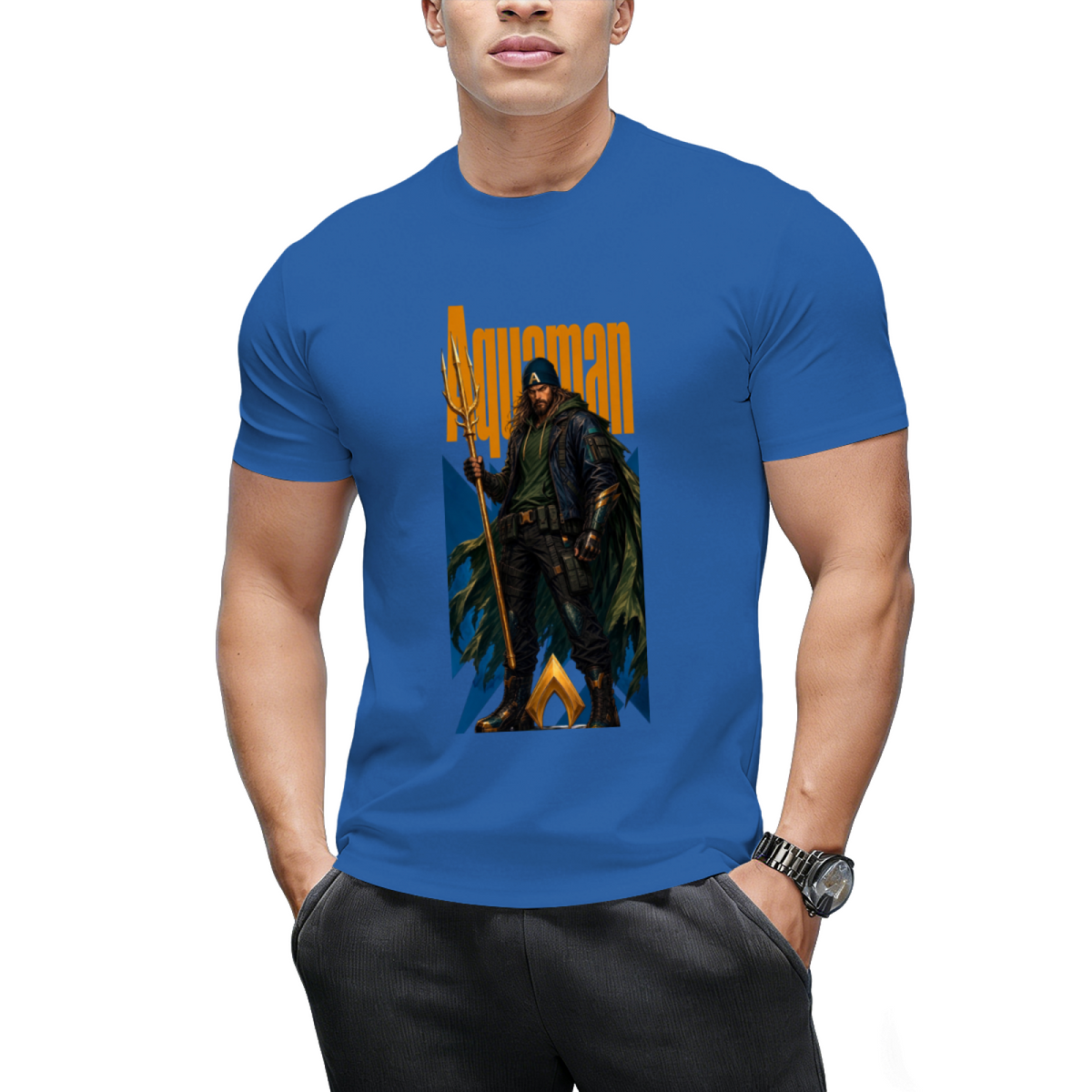 Turquoise X Portrait Men's T-Shirt for Festivals