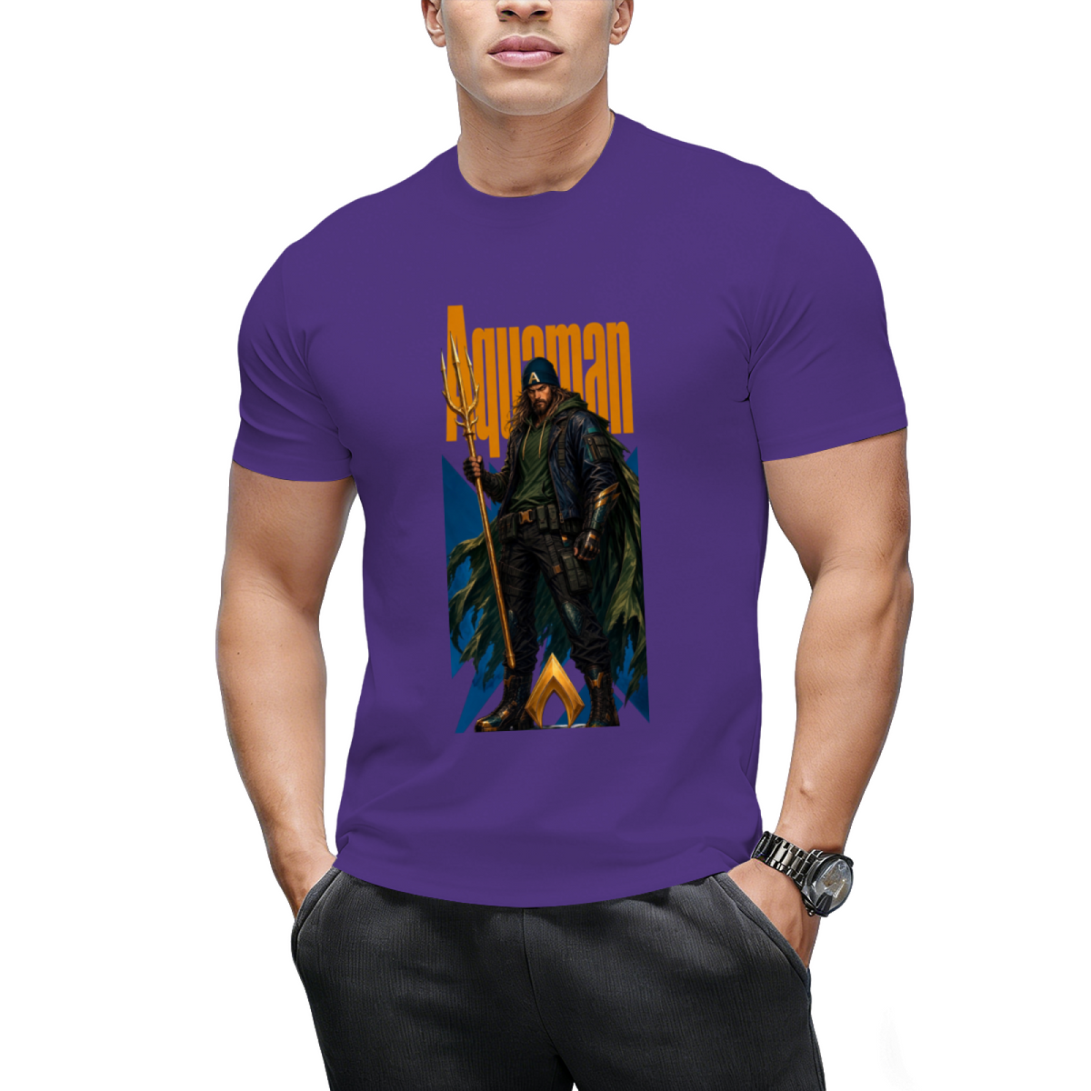 Turquoise X Portrait Men's T-Shirt for Festivals