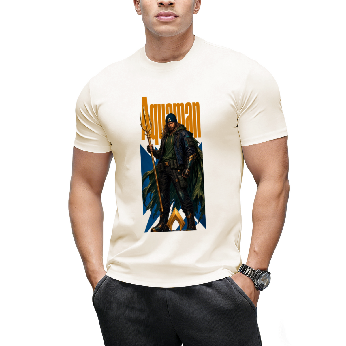 Turquoise X Portrait Men's T-Shirt for Festivals