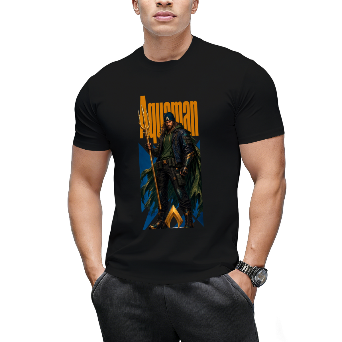 Turquoise X Portrait Men's T-Shirt for Festivals