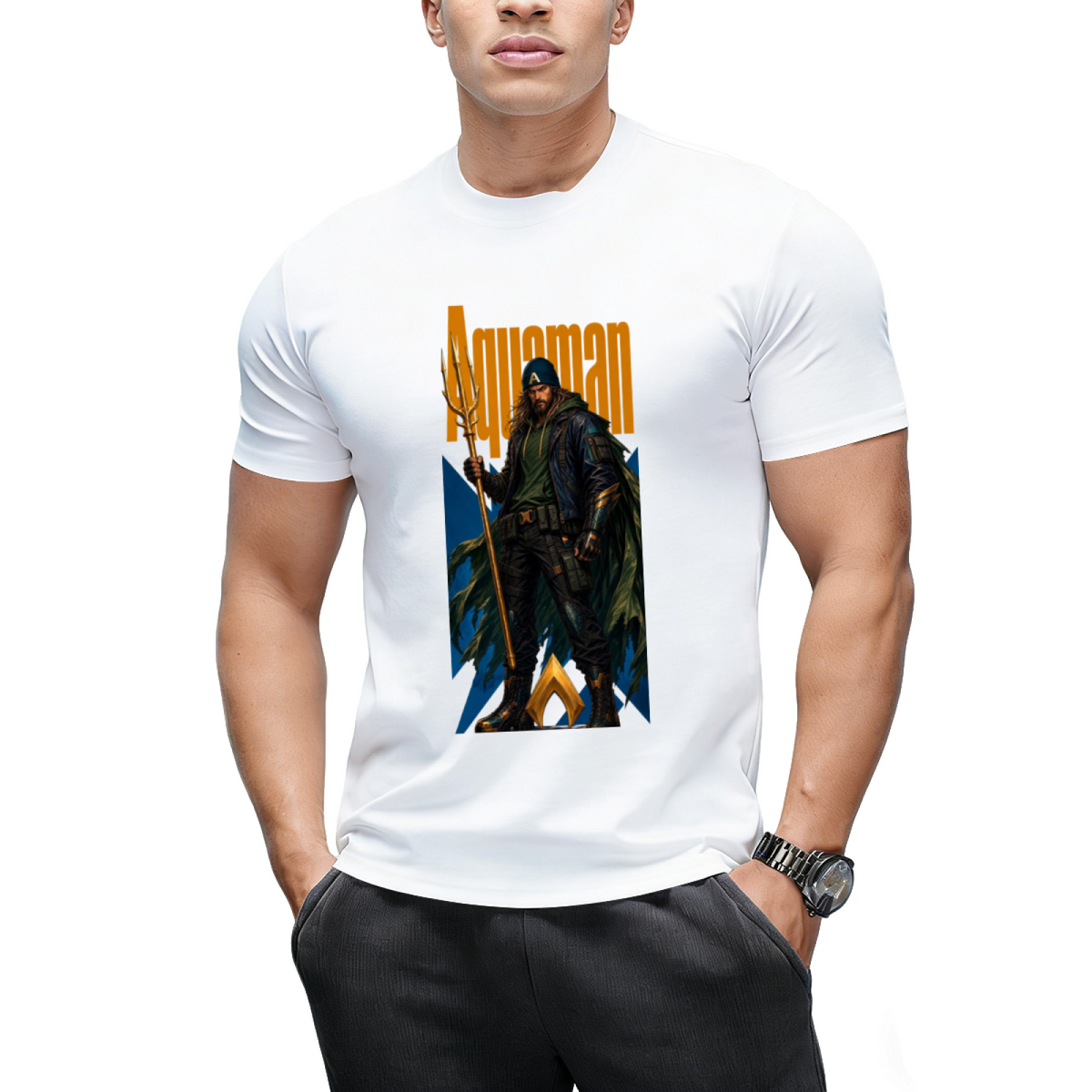 Turquoise X Portrait Men's T-Shirt for Festivals