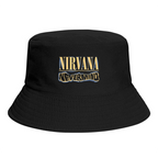 Nirvana Nevermind Logo Bucket Hat with Nevermind album logo design