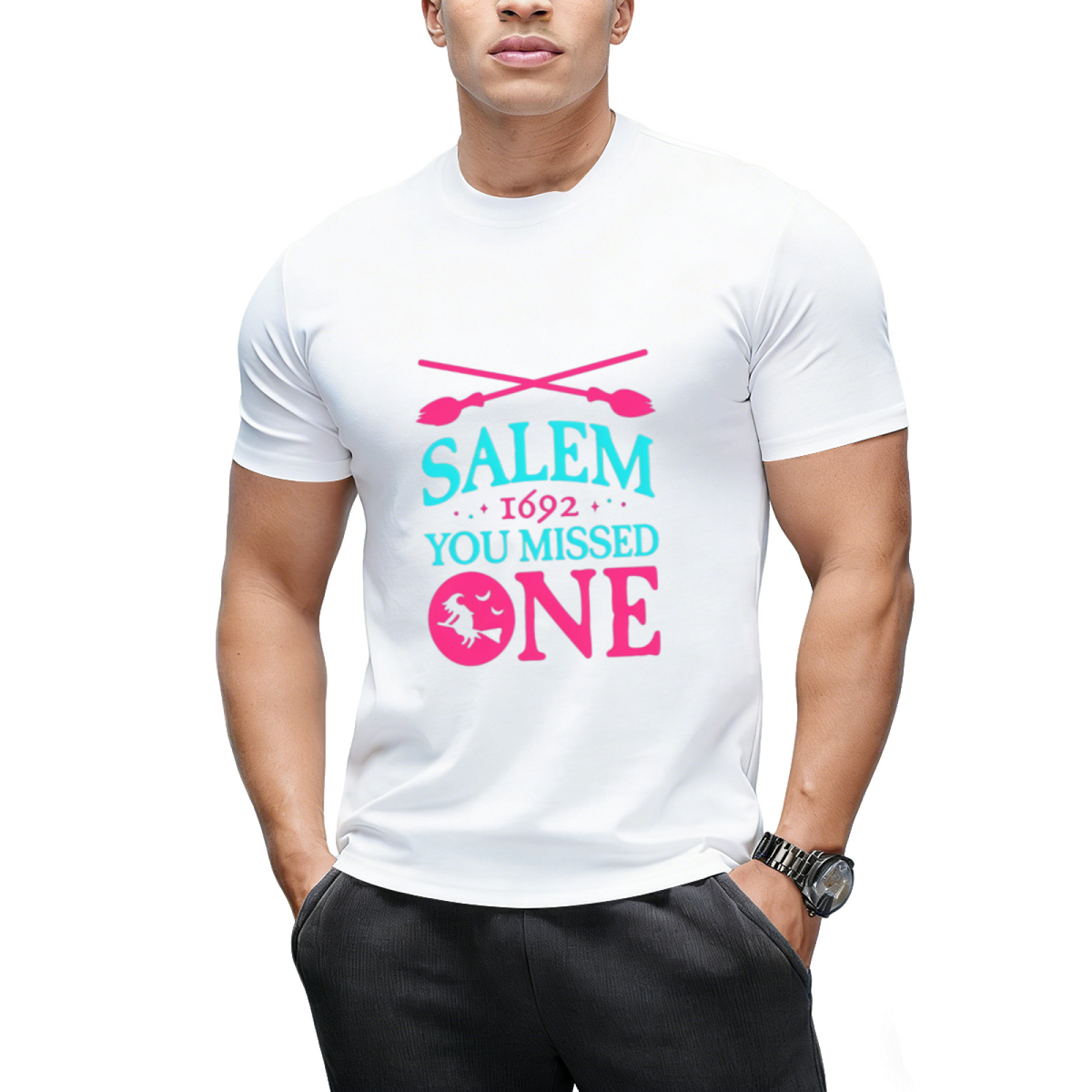 Salem You Missed One 1692 Witch Halloween Graphic T-Shirt
