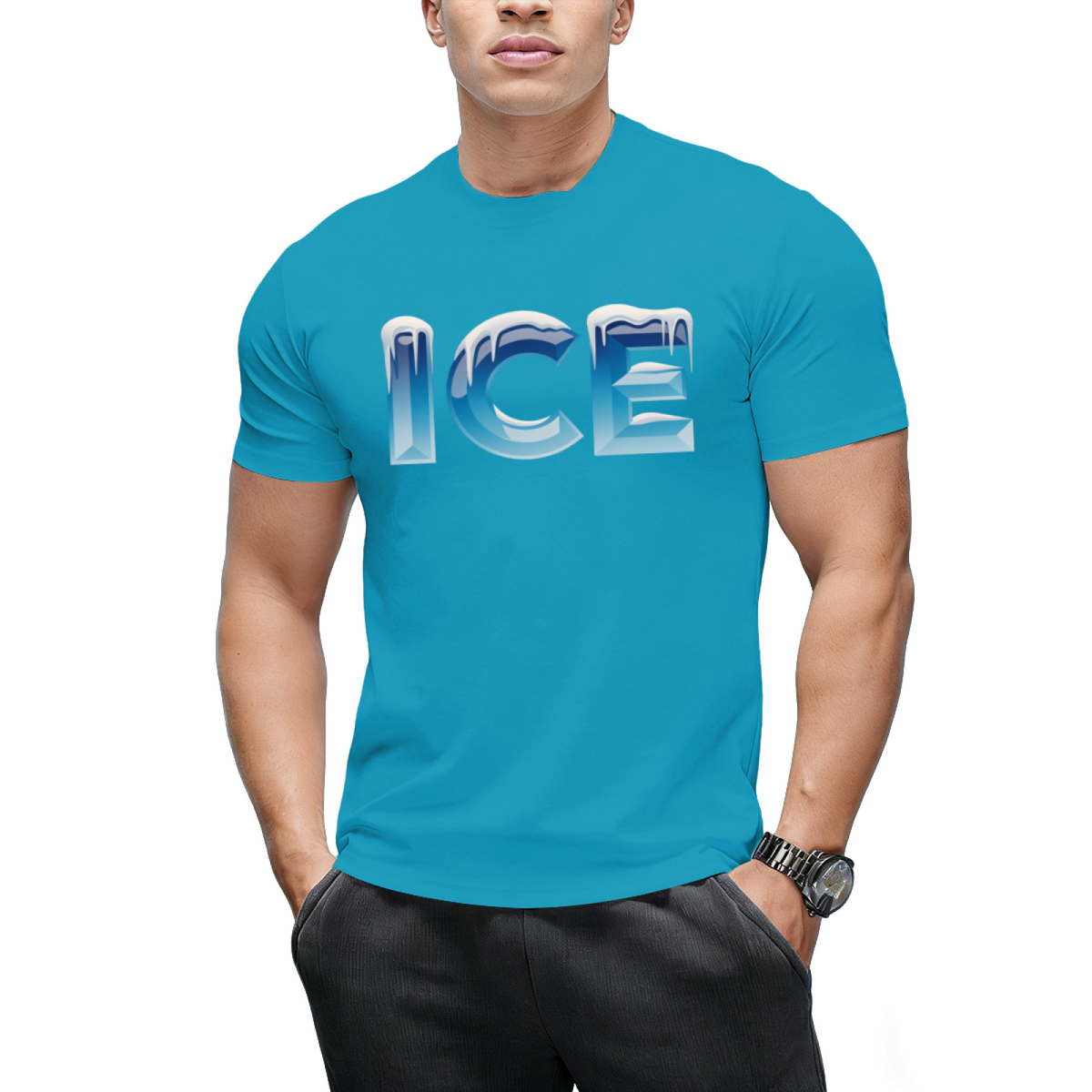 Ice and Fire Halloween Graphic T-Shirt