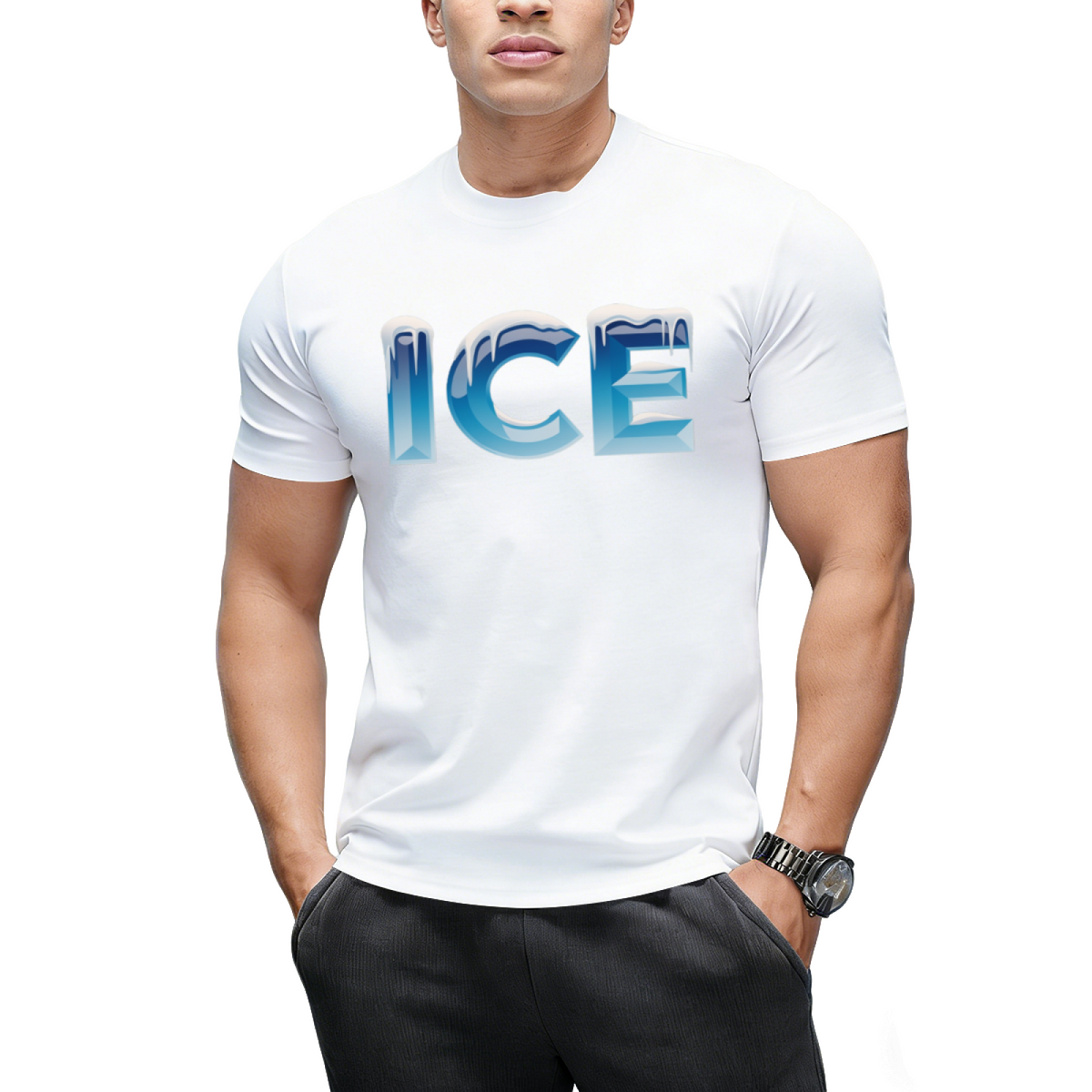 Ice and Fire Halloween Graphic T-Shirt