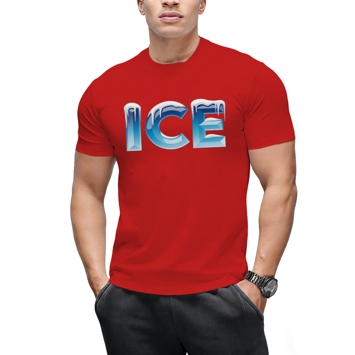 Ice and Fire Halloween Graphic T-Shirt