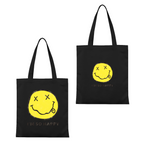 Nirvana I'm So Happy Graphic Canvas Tote — a design identified by the “I’m So Happy” phrase