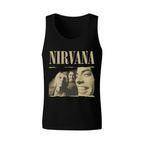Nirvana Vintage Band Portrait Torn Edge Graphic Tank Top product image featuring torn-edge vintage band portrait