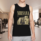 Nirvana Vintage Band Portrait Torn Edge Graphic Tank Top product image featuring torn-edge vintage band portrait