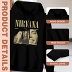 Nirvana Torn Edge Vintage Band Photo Hoodie, apparel product image
