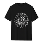 Serpent Magic Skeleton Sacred Geometry Graphic T-Shirt