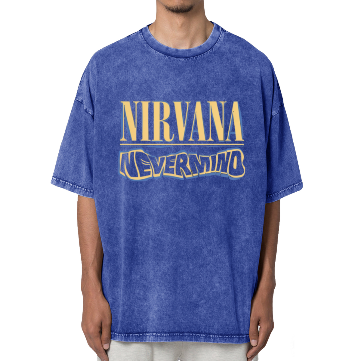 Nirvana Nevermind Logo Washed Graphic Tee