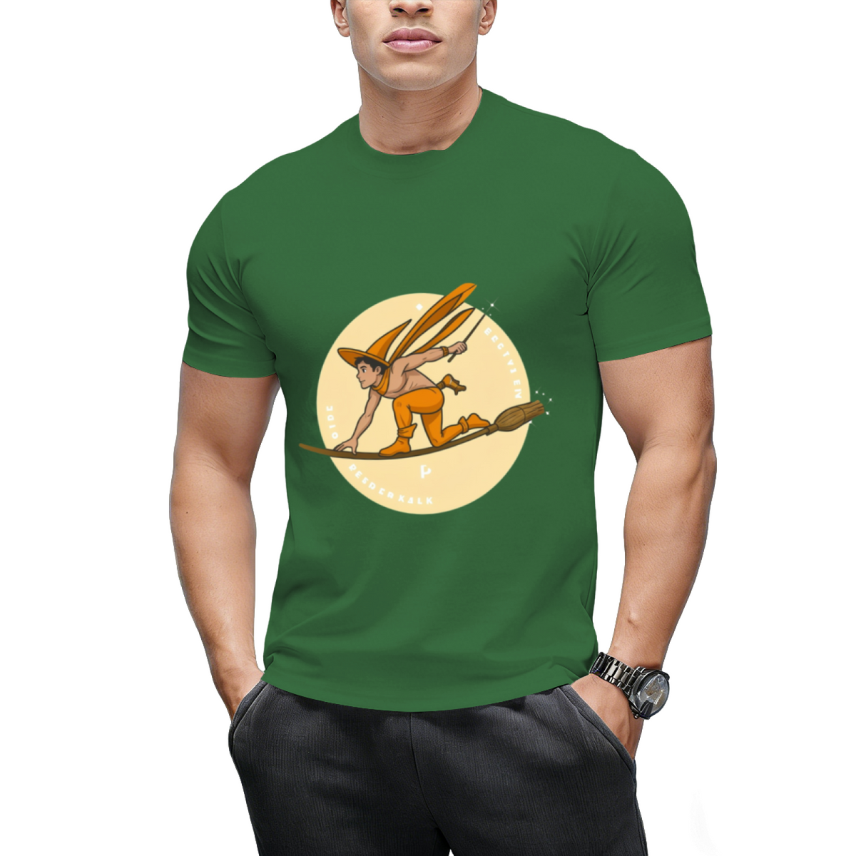 Witch Boy - Orange Citrine Graphic T-Shirt
