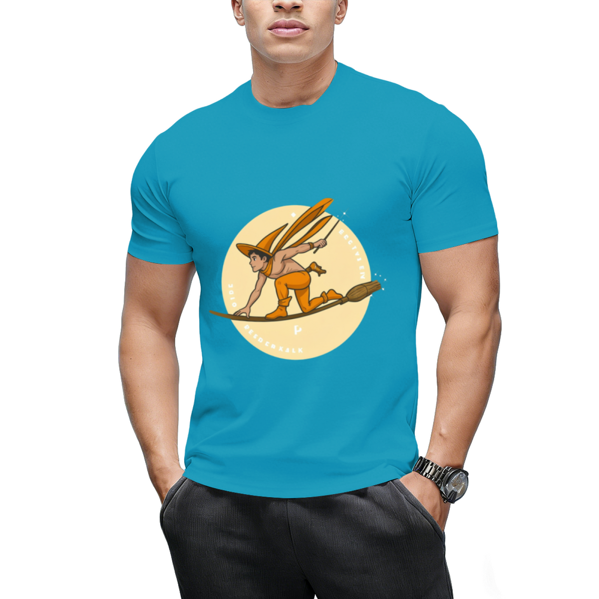 Witch Boy - Orange Citrine Graphic T-Shirt