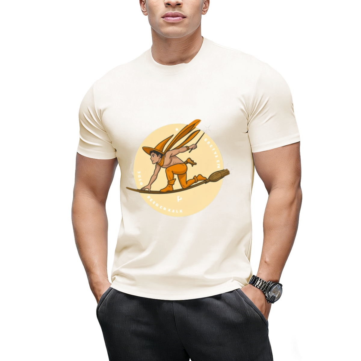 Witch Boy - Orange Citrine Graphic T-Shirt