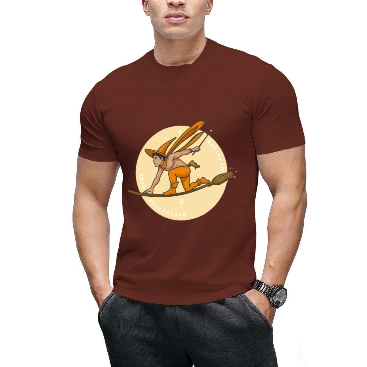 Witch Boy - Orange Citrine Graphic T-Shirt