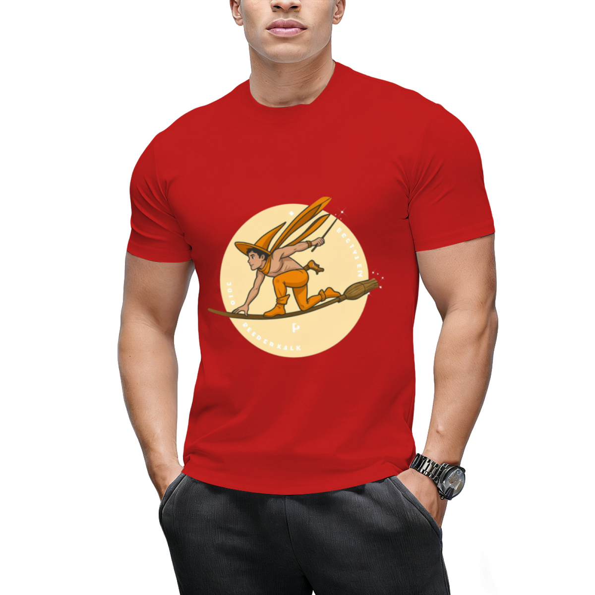 Witch Boy - Orange Citrine Graphic T-Shirt