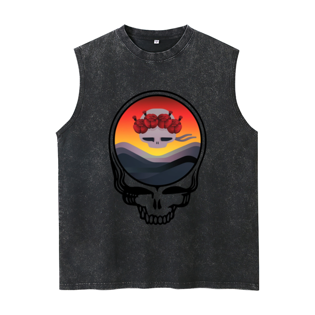 Grateful Dead-themed washed graphic tank top product image