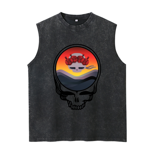 Grateful Dead-themed washed graphic tank top product image