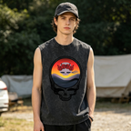 Grateful Dead-themed washed graphic tank top product image
