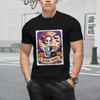Spooky Mama Tarot Card and Black Cat Graphic T-Shirt