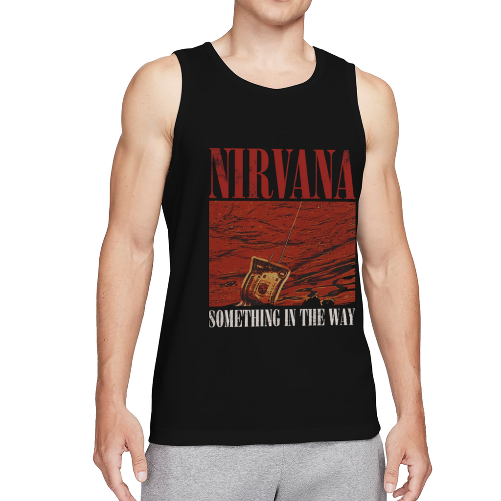 Nirvana Something in the Way Red Radio Graphic Tank Top product image featuring Something in the Way red radio illustration
