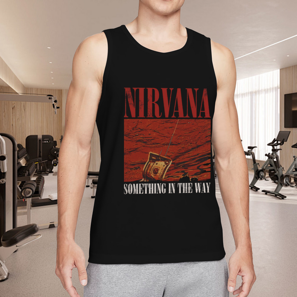 Nirvana Something in the Way Red Radio Graphic Tank Top product image featuring Something in the Way red radio illustration