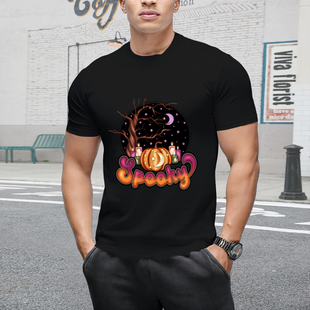 Spooky Retro Halloween Design Graphic T-Shirt