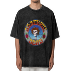 Front view of Grateful Dead Skull Roses Bertha washed graphic T-shirt