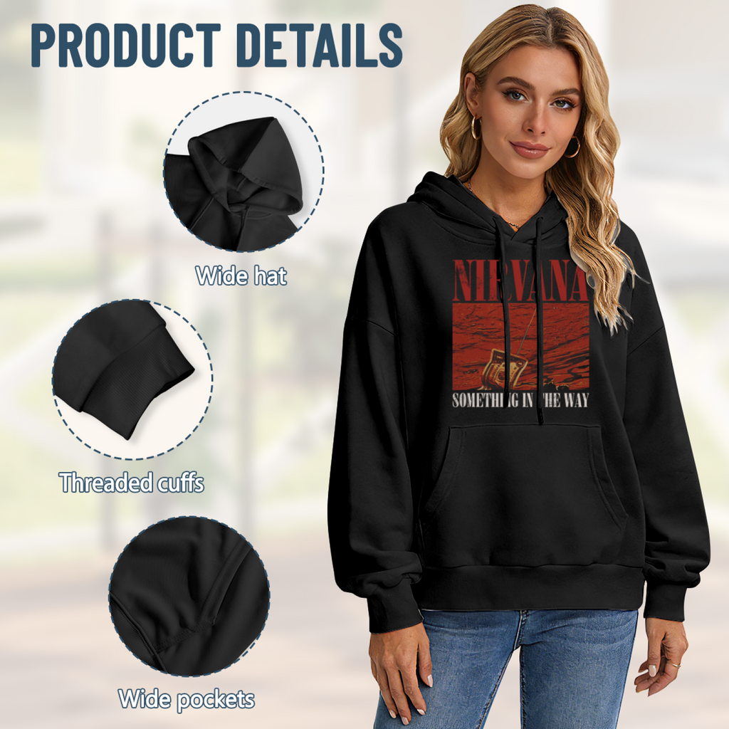 Hoodie product image with something in the way radio artwork