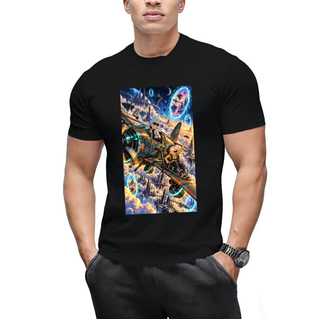 Skybound Portal Jet Men's T-Shirt for Summer Getaways