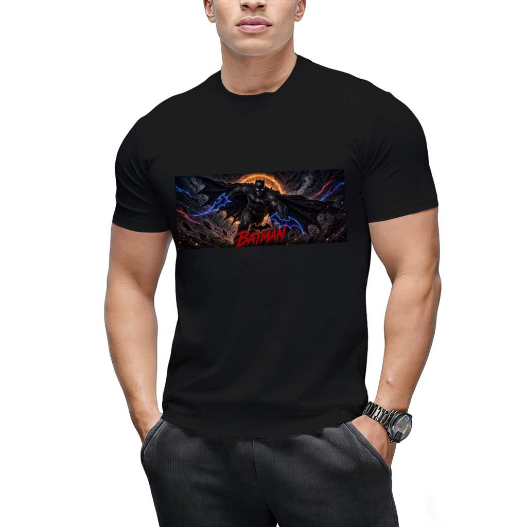Winged Eclipse Flight Men's T-Shirt for Night Outfits