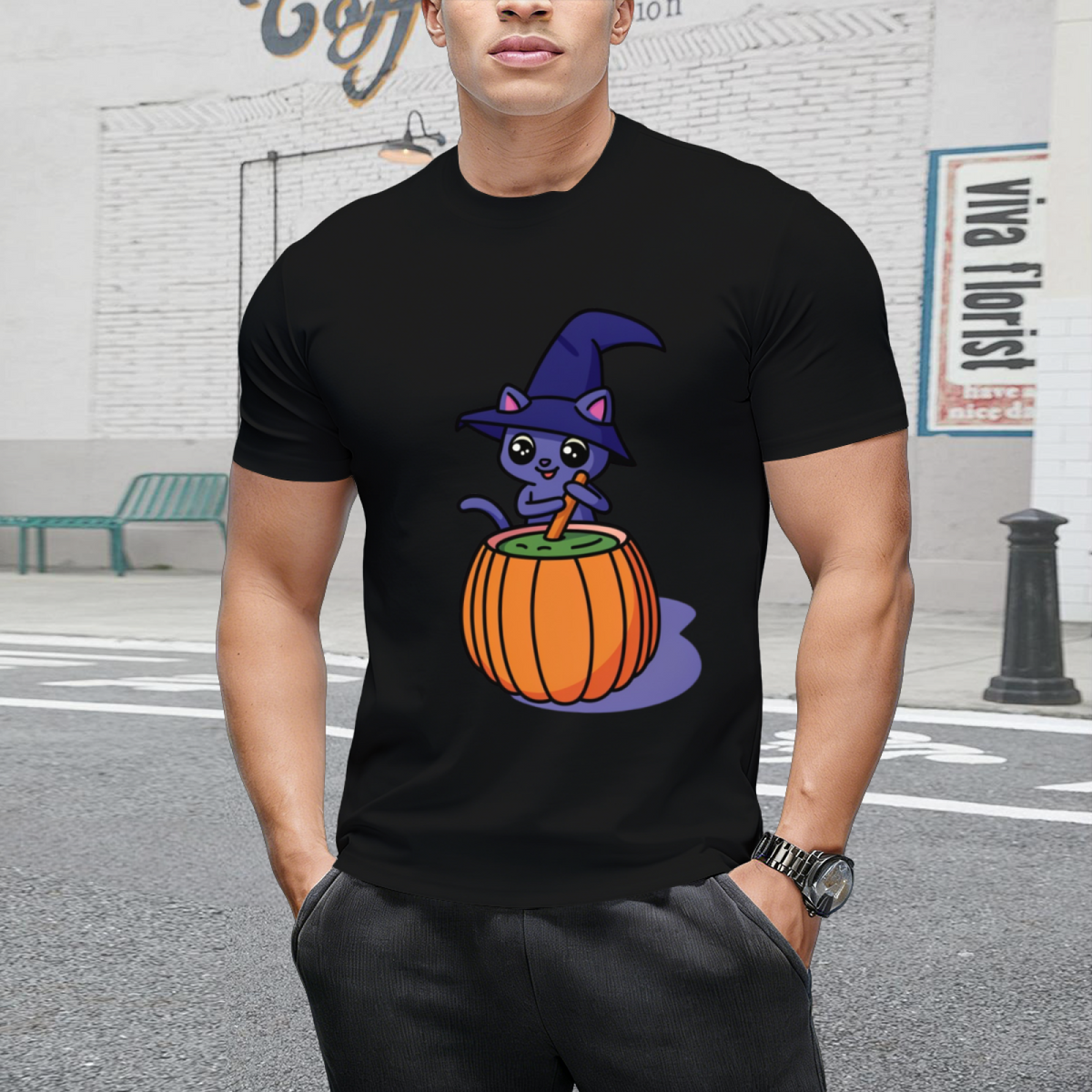 Kitten Cauldron Graphic T-Shirt