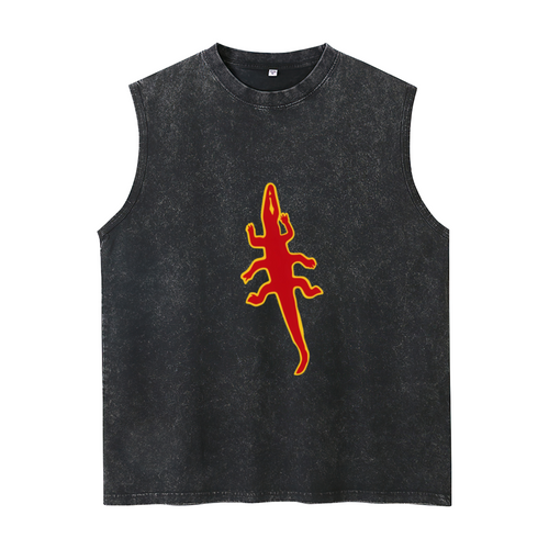 Grateful Dead washed graphic tank top with From The Mars Hotel Windbreaker graphic