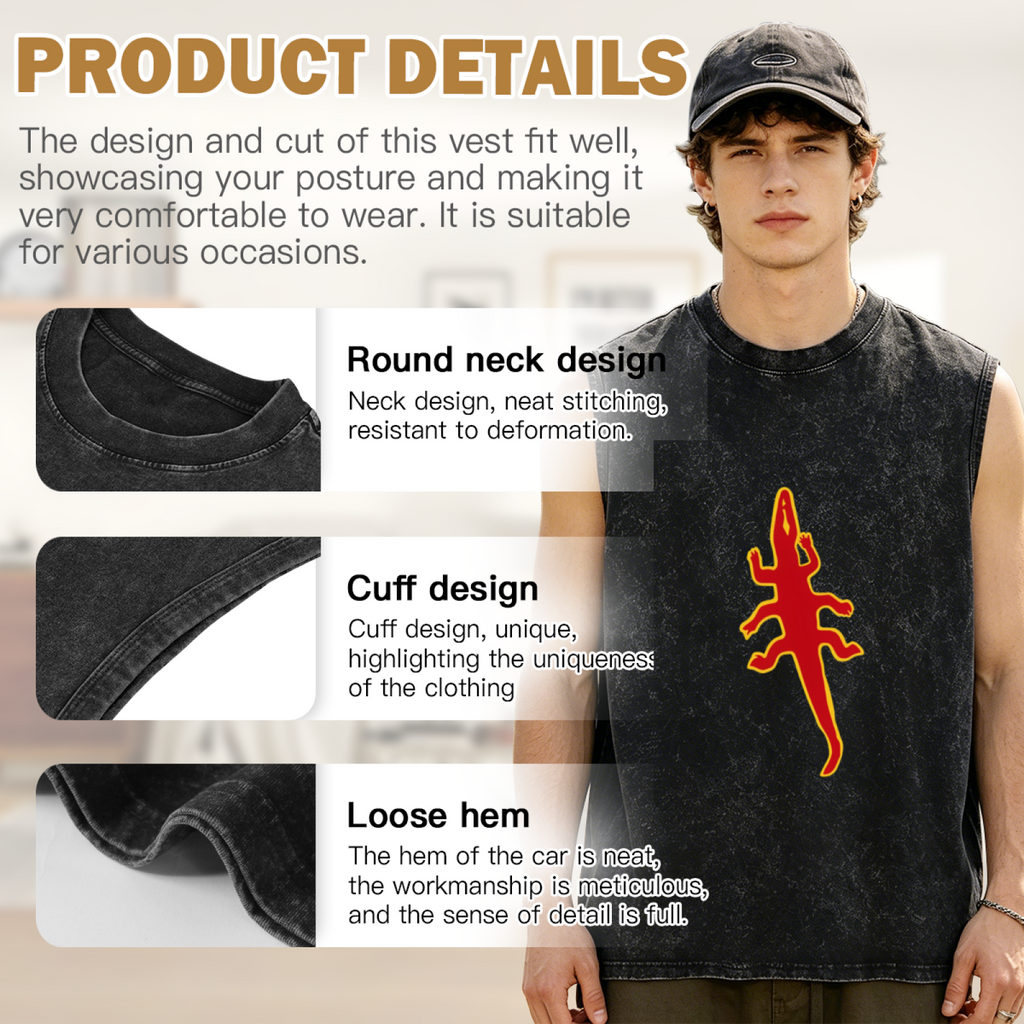 Grateful Dead washed graphic tank top with From The Mars Hotel Windbreaker graphic