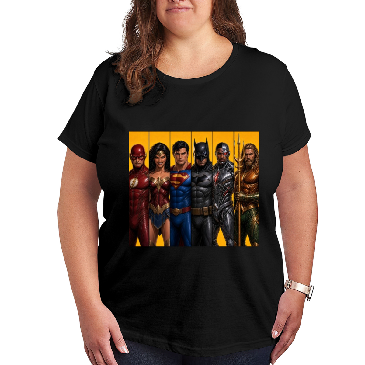 Comic Portrait Lineup Women's T-Shirt for Fan Events