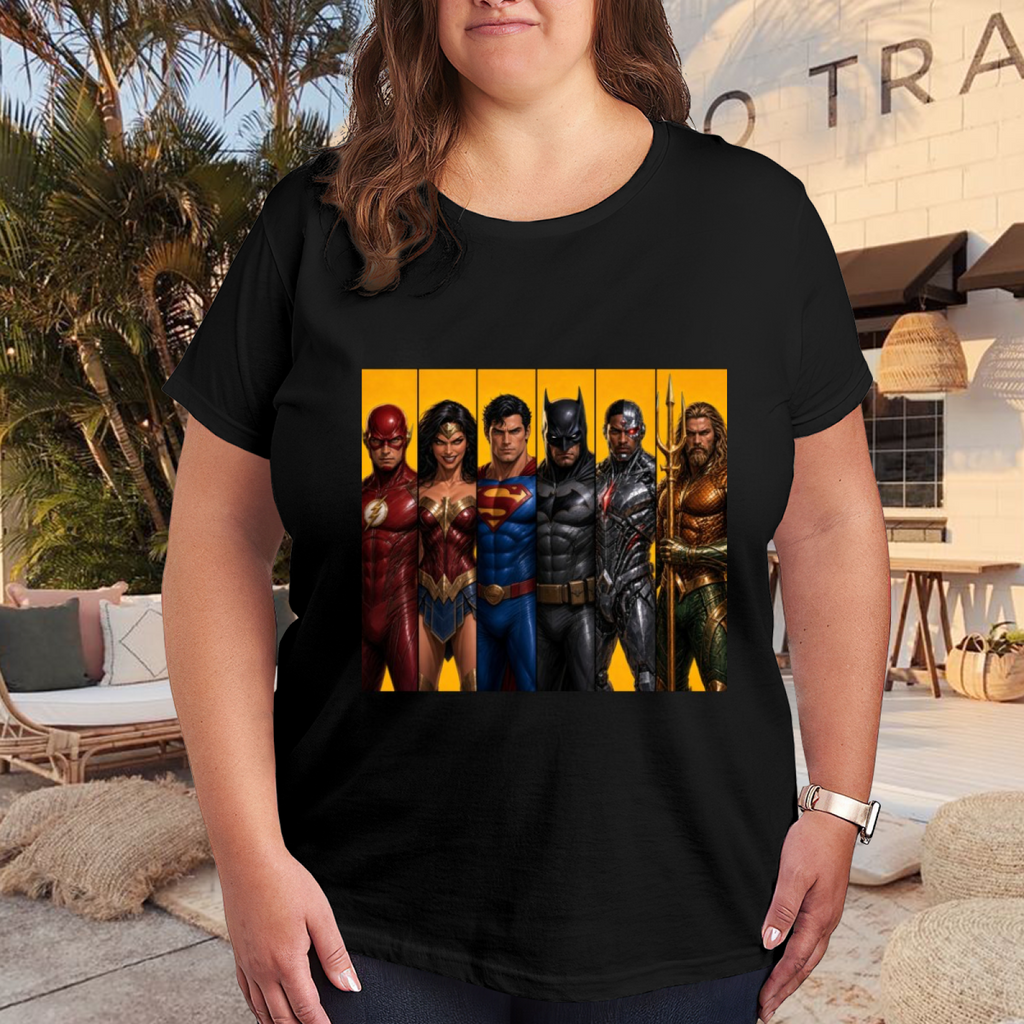 Comic Portrait Lineup Women's T-Shirt for Fan Events