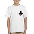 Red Cape Intense Gaze Kid's T-Shirt for Family Outings