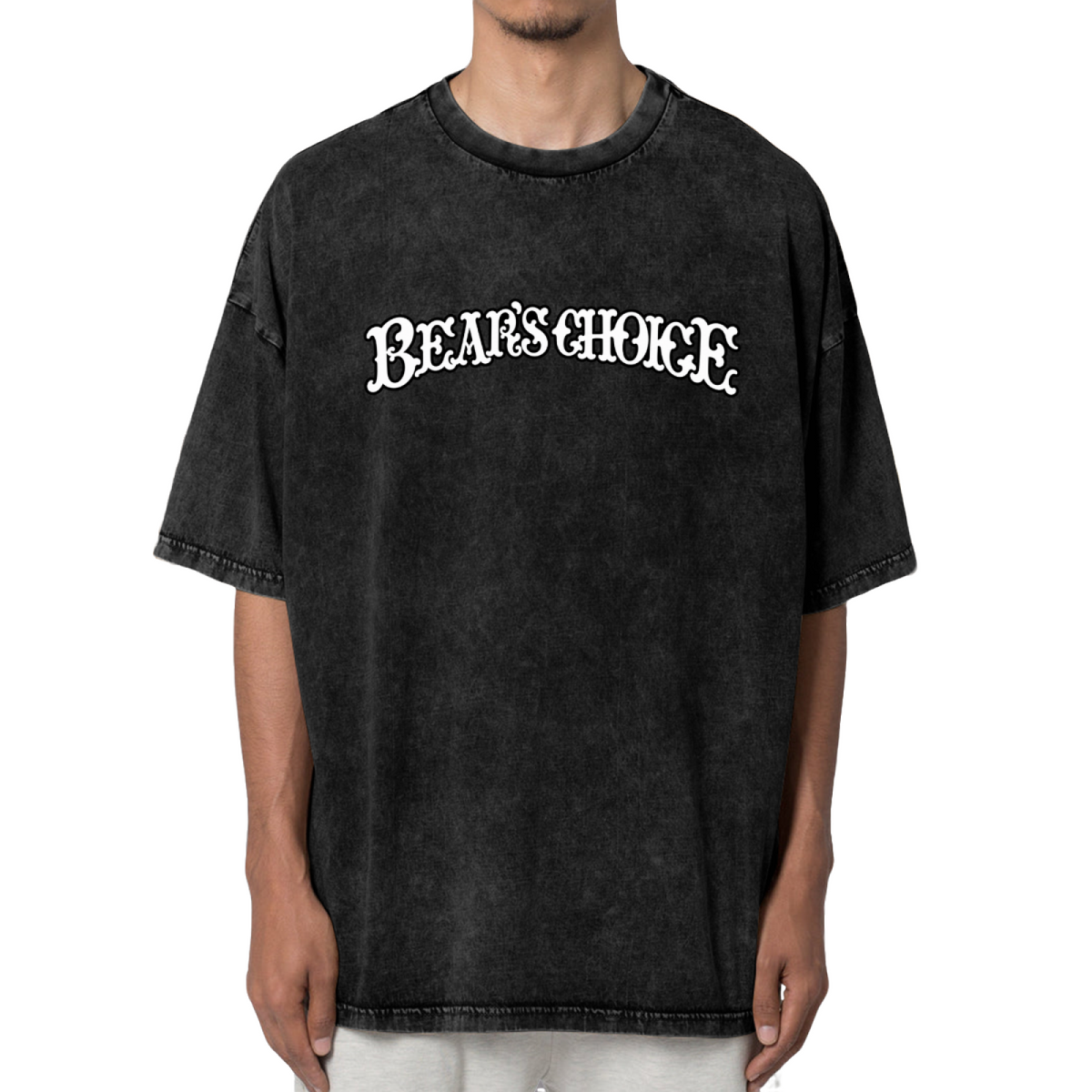Front view of Grateful Dead Bear's Choice Lettering washed graphic T-shirt