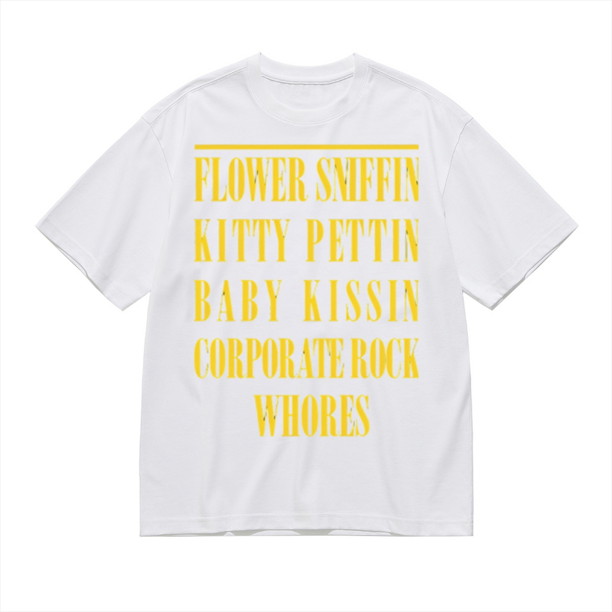 Nirvana Flower Sniffin Lyrics Graphic T-Shirt for Men