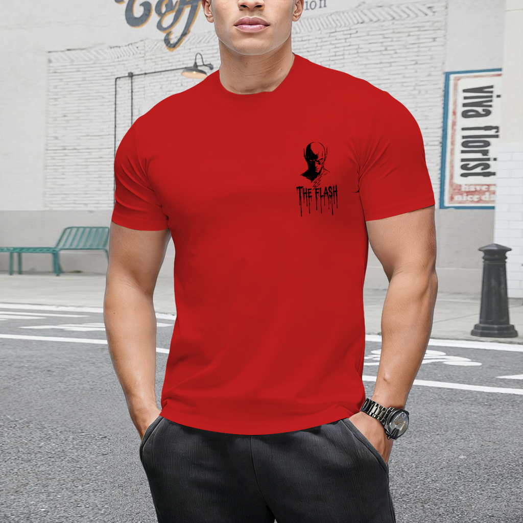 Ink Bolt Silhouette Men's T-Shirt for Casual Outings