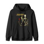 Hoodie product image with incesticide doll and poppy artwork, black colorway