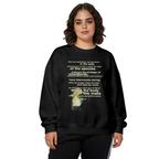 Crewneck sweatshirt product image with seahorse illustration and vintage-style lettering